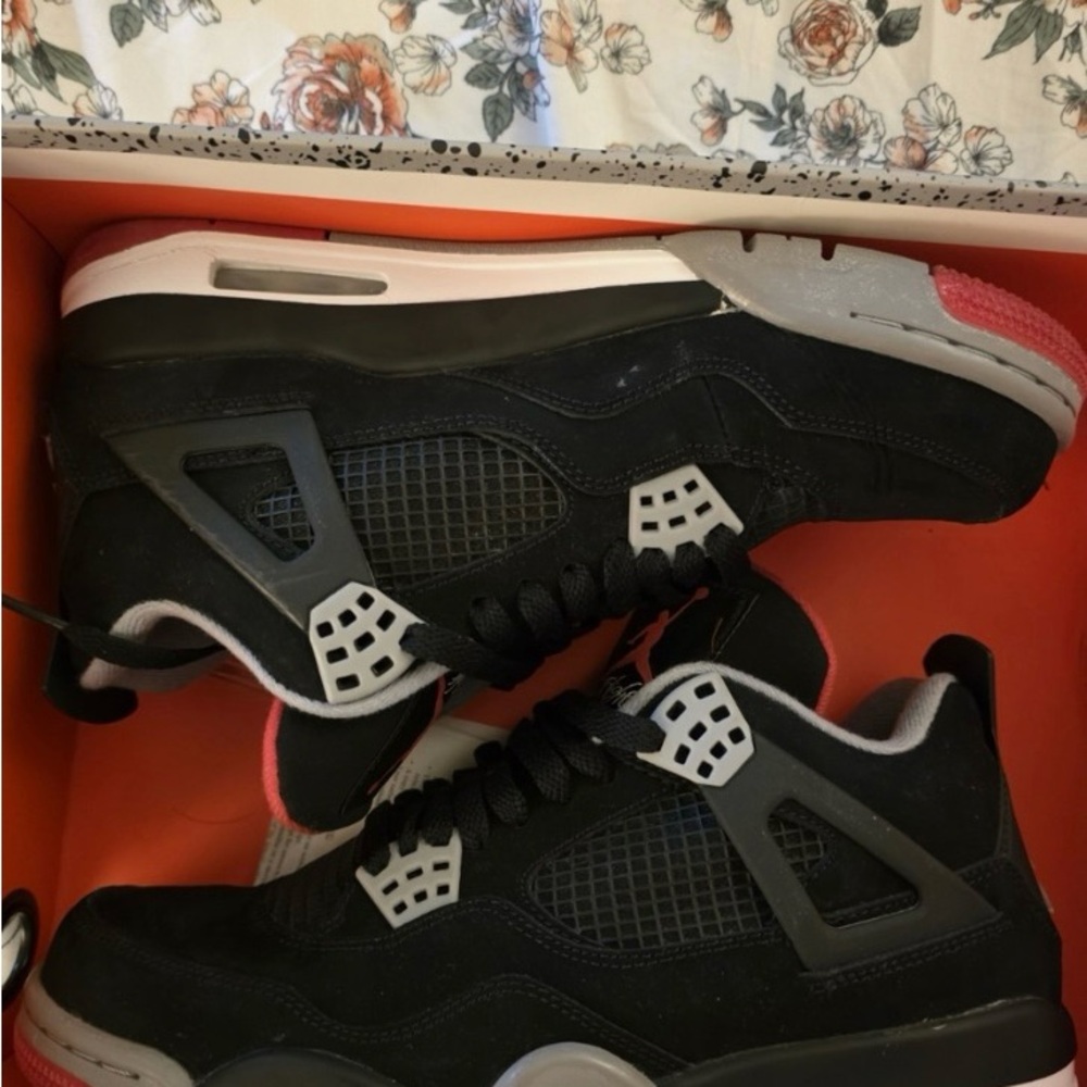 Jordan Black and Red Men's Sneakers